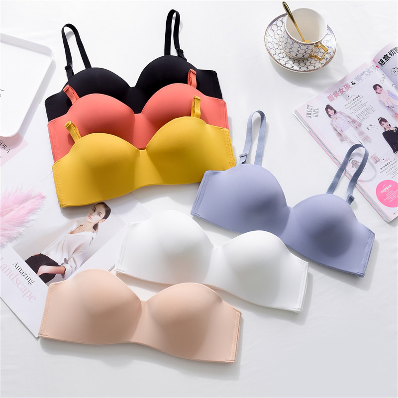 MIIOW Sutien și chiloți sexy pentru femei Seturi de lenjerie intima Cupe mici Push Up Lenjerie feminină Bretele reglabile de modă Bralette vibrante