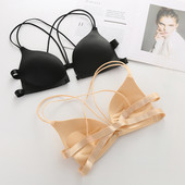 Sutien de modă Lenjerie sexy căptușită Bralette Gather Push up Sutien fără sudură Femei Femei Spate Înfrumuseța Doamnelor Sârmă