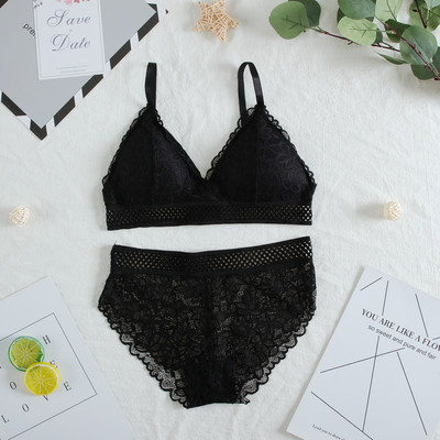 Jooksujooga fitnessi topid Naiste pitsist rinnahoidjakomplektid Seksikad pitsist aluspesu Traadita üliõhuke pesu Naiste rinnahoidja topid 2tk