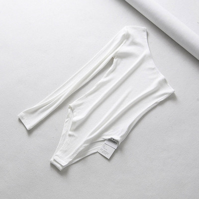 noua moda femeilor sexy fara bretele body cu o singura maneca toamna doamnelor sub top salopete din bumbac