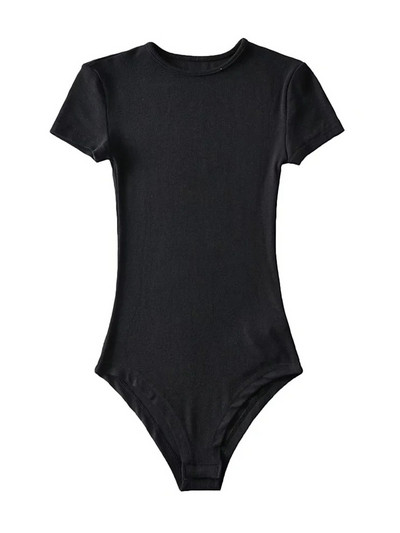 Suvised seksikad naiste õhukesed lühikeste varrukatega O-kaelusega topid Bodid Naistele püksid Streetwear dressid