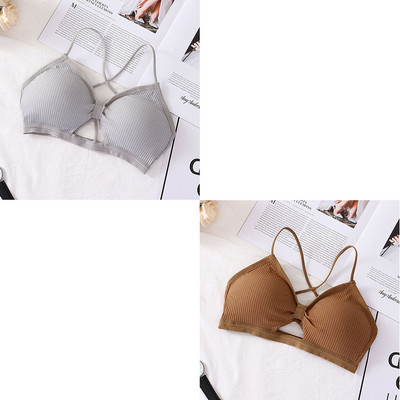 Seksi ženski grudnjak bez leđa Bešavni križni ljepotan grudnjak s omotom na leđima Djevojka Udoban prsluk Donje rublje Ženski ženski grudnjaci bez žica