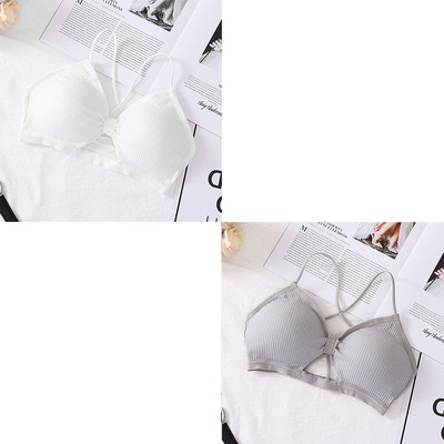 Seksi ženski grudnjak bez leđa Bešavni križni ljepotan grudnjak s omotom na leđima Djevojka Udoban prsluk Donje rublje Ženski ženski grudnjaci bez žica