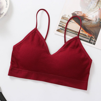 Top de damă Sexy Crop Top Femei Lenjerie de corp fără cusături Tank Top Fete Summer Cami Tricou Sexy Deep V Lenjerie Sport Camisole