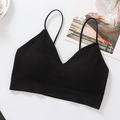 Top de damă Sexy Crop Top Femei Lenjerie de corp fără cusături Tank Top Fete Summer Cami Tricou Sexy Deep V Lenjerie Sport Camisole