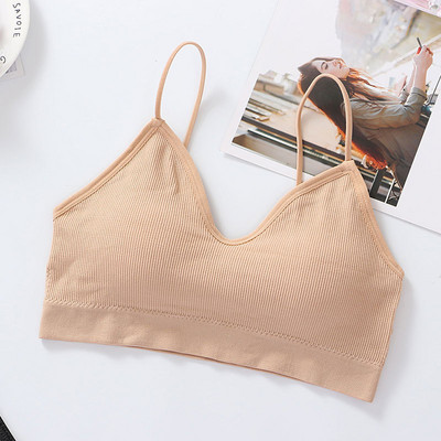 Top de damă Sexy Crop Top Femei Lenjerie de corp fără cusături Tank Top Fete Summer Cami Tricou Sexy Deep V Lenjerie Sport Camisole