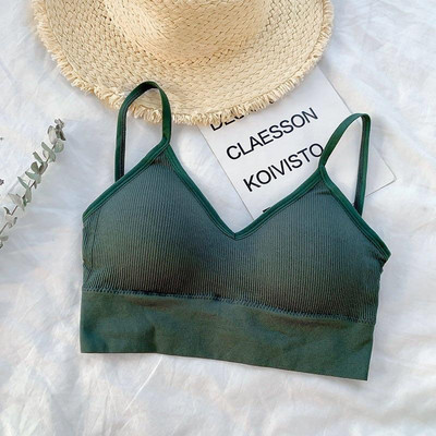 Top de damă Sexy Crop Top Femei Lenjerie de corp fără cusături Tank Top Fete Summer Cami Tricou Sexy Deep V Lenjerie Sport Camisole