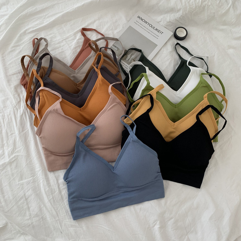 Top de damă Sexy Crop Top Femei Lenjerie de corp fără cusături Tank Top Fete Summer Cami Tricou Sexy Deep V Lenjerie Sport Camisole