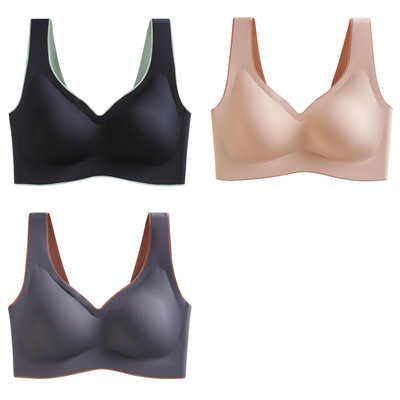 3tk Latex Plus Size Push Up Bralette õmblusteta rinnahoidjad naistele rinnahoidja vest kogub põrutuskindlad padja rinnahoidjad Dropshipping