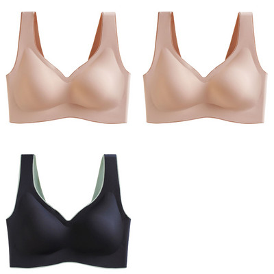 3tk Latex Plus Size Push Up Bralette õmblusteta rinnahoidjad naistele rinnahoidja vest kogub põrutuskindlad padja rinnahoidjad Dropshipping