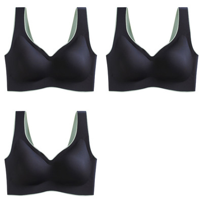 3tk Latex Plus Size Push Up Bralette õmblusteta rinnahoidjad naistele rinnahoidja vest kogub põrutuskindlad padja rinnahoidjad Dropshipping