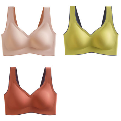 3tk Latex Plus Size Push Up Bralette õmblusteta rinnahoidjad naistele rinnahoidja vest kogub põrutuskindlad padja rinnahoidjad Dropshipping