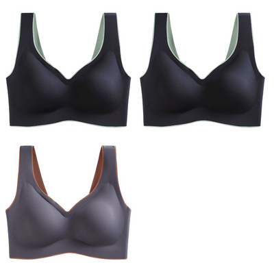 3tk Latex Plus Size Push Up Bralette õmblusteta rinnahoidjad naistele rinnahoidja vest kogub põrutuskindlad padja rinnahoidjad Dropshipping