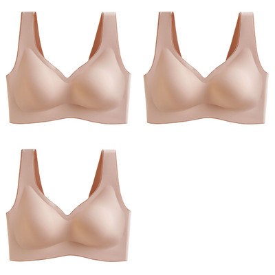 3tk Latex Plus Size Push Up Bralette õmblusteta rinnahoidjad naistele rinnahoidja vest kogub põrutuskindlad padja rinnahoidjad Dropshipping