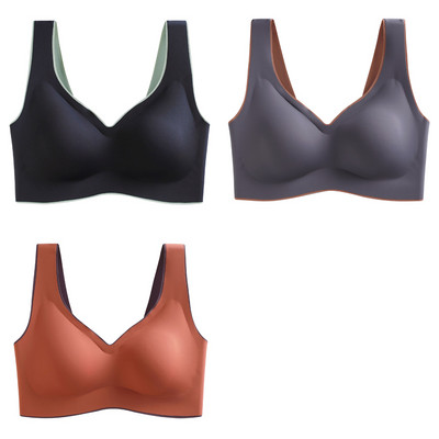 3tk Latex Plus Size Push Up Bralette õmblusteta rinnahoidjad naistele rinnahoidja vest kogub põrutuskindlad padja rinnahoidjad Dropshipping