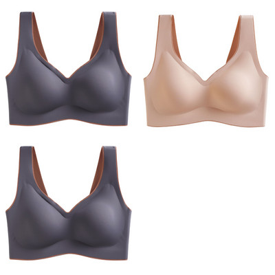 3tk Latex Plus Size Push Up Bralette õmblusteta rinnahoidjad naistele rinnahoidja vest kogub põrutuskindlad padja rinnahoidjad Dropshipping