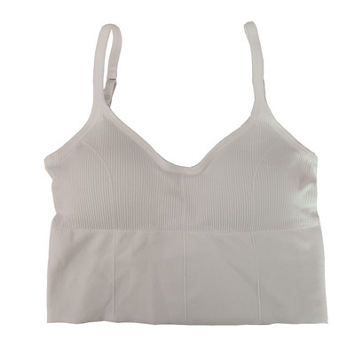 Ženske kratke majice bez rukava Bešavno donje rublje Ženske kratke majice Ženske sportske majice Seksi donje rublje s niskim leđima Bez rukava Podstavljene kamisole Femme