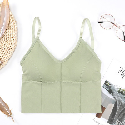 Ženske kratke majice bez rukava Bešavno donje rublje Ženske kratke majice Ženske sportske majice Seksi donje rublje s niskim leđima Bez rukava Podstavljene kamisole Femme