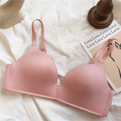 Seven Wish Γυναικεία εσώρουχα χωρίς ίχνη, απαλή συλλογή, απλό μονόχρωμο άνετο τρίγωνο κάλυμμα σουτιέν με κούπα Ab cup