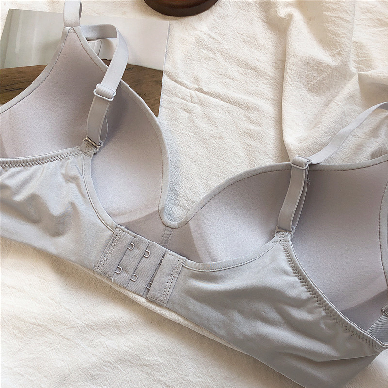 Seven Wish Γυναικεία εσώρουχα χωρίς ίχνη, απαλή συλλογή, απλό μονόχρωμο άνετο τρίγωνο κάλυμμα σουτιέν με κούπα Ab cup