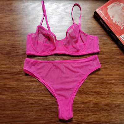 Διάφανο σετ σουτιέν χωρίς ραφές Γυναικεία εσώρουχα Σέξι γυναικεία Bralette Fashion Σετ σουτιέν δύο τεμαχίων και σετ εσώρουχα μυστικά