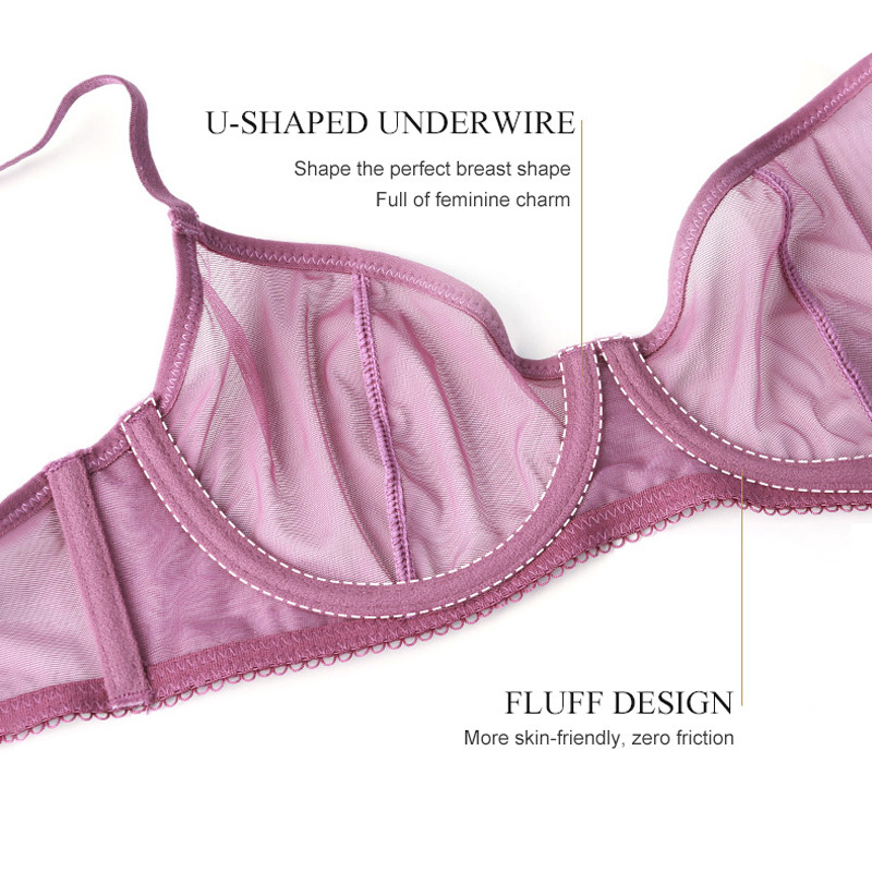 Διάφανο σετ σουτιέν χωρίς ραφές Γυναικεία εσώρουχα Σέξι γυναικεία Bralette Fashion Σετ σουτιέν δύο τεμαχίων και σετ εσώρουχα μυστικά