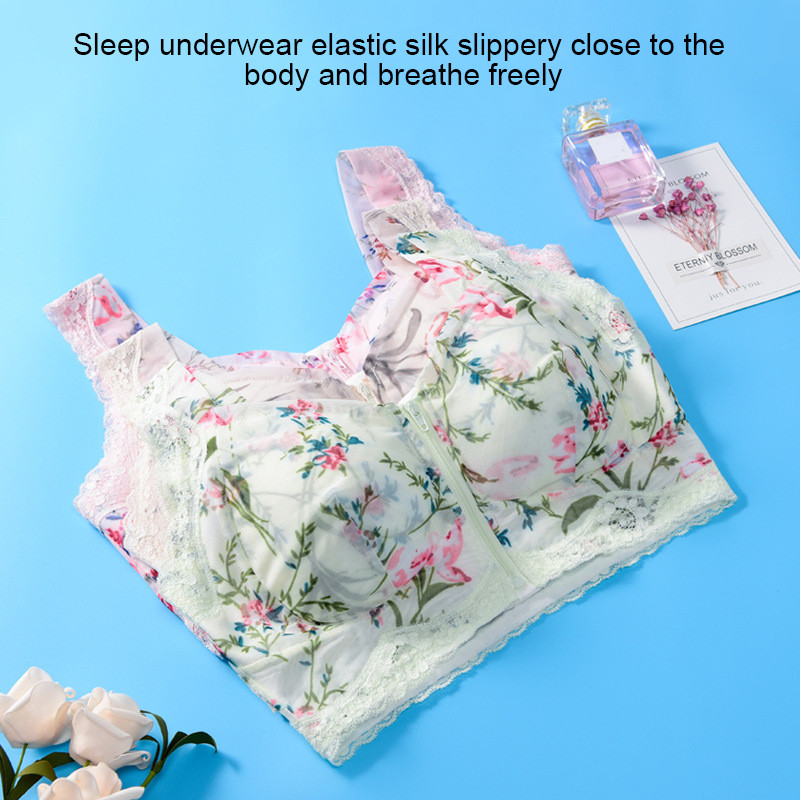 Fermoar frontal, fără fir, nou, confortabil, sexy, fără inel de oțel, respirabil, activ pentru yoga, sport, lenjerie de corp, fără sârmă