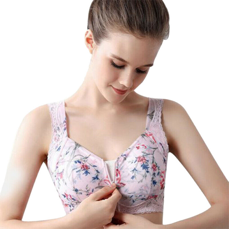 Fermoar frontal, fără fir, nou, confortabil, sexy, fără inel de oțel, respirabil, activ pentru yoga, sport, lenjerie de corp, fără sârmă