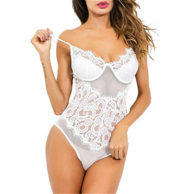 Seksualūs Lace Sling Sleepwear Moteriški apatiniai Kombinezonai Pižamos Bodžiai Moteriški Seksualus apatinis trikotažas Naktiniai apatiniai Paplūdimio Cover Up Kostiumas