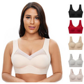 Sutiene fără cusături pentru femei Sutien Push Up pentru femei fără sârmă Cupă subțire Lenjerie de corp pentru femei Bralette Plus Size Lenjerie 5XL