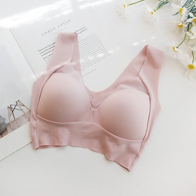 Sutiene fără cusături pentru femei Sutien Push Up pentru femei fără sârmă Cupă subțire Lenjerie de corp pentru femei Bralette Plus Size Lenjerie 5XL