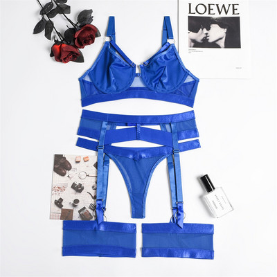 Aduloty Fashion Νέο σέξι γυναικεία εσώρουχα Εσώρουχα σουτιέν Σετ εσώρουχα λεπτής διατομής see-through Ερωτικά εσώρουχα με ζώνη ζωνών