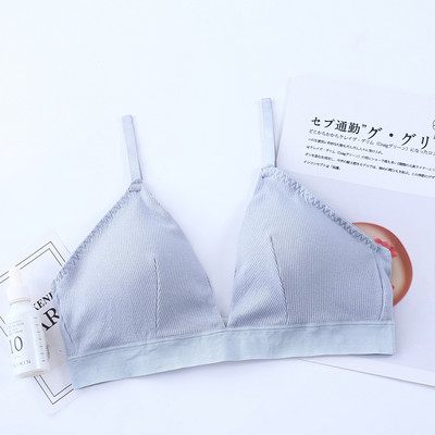 Sutiene din bumbac pentru femei Sutien fără sudură Lenjerie de corp confort Top Sutien pentru femei Sutien franceză Sutien triunghi căptușit Lenjerie sexy