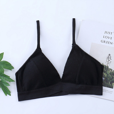 Sutiene din bumbac pentru femei Sutien fără sudură Lenjerie de corp confort Top Sutien pentru femei Sutien franceză Sutien triunghi căptușit Lenjerie sexy