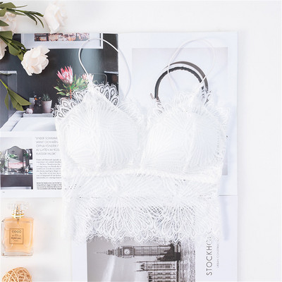 Sutiene pentru femei Push Up Sutien din dantelă fără fir Top Sexy Bralette Plus Size Lenjerie de fitness cu model de flori Lenjerie cupa întreagă