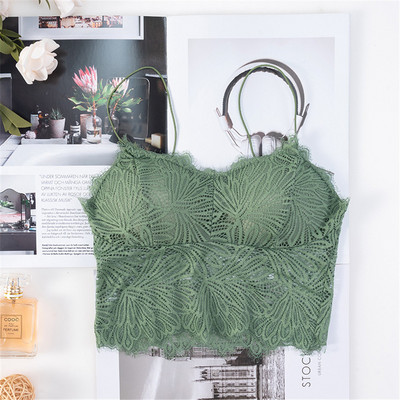 Sutiene pentru femei Push Up Sutien din dantelă fără fir Top Sexy Bralette Plus Size Lenjerie de fitness cu model de flori Lenjerie cupa întreagă