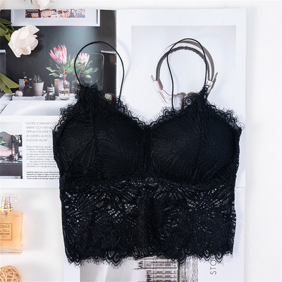 Sutiene pentru femei Push Up Sutien din dantelă fără fir Top Sexy Bralette Plus Size Lenjerie de fitness cu model de flori Lenjerie cupa întreagă