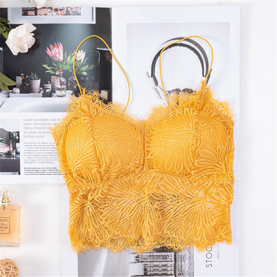 Sutiene pentru femei Push Up Sutien din dantelă fără fir Top Sexy Bralette Plus Size Lenjerie de fitness cu model de flori Lenjerie cupa întreagă