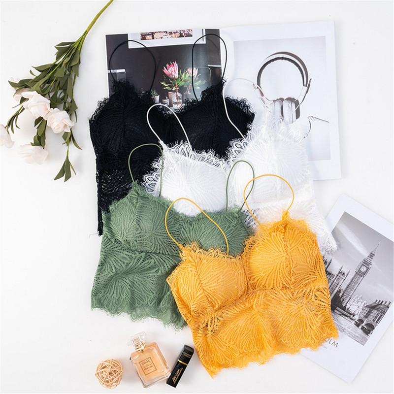 Sutiene pentru femei Push Up Sutien din dantelă fără fir Top Sexy Bralette Plus Size Lenjerie de fitness cu model de flori Lenjerie cupa întreagă