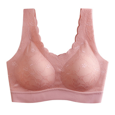 Γυναικείο σουτιέν χωρίς ραφή από λατέξ ώθηση επάνω Εσώρουχα Ψύξη Συγκεντρώνει μαξιλαράκι με προστασία από κραδασμούς Γυναικεία οικεία μόδα Μαλακό άνετο μπραλέτ