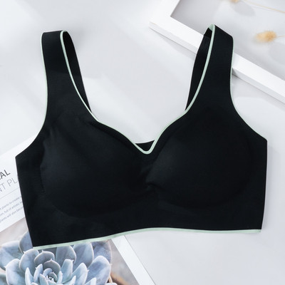 Γυναικείο σουτιέν χωρίς ραφή από λατέξ ώθηση επάνω Εσώρουχα Ψύξη Συγκεντρώνει μαξιλαράκι με προστασία από κραδασμούς Γυναικεία οικεία μόδα Μαλακό άνετο μπραλέτ