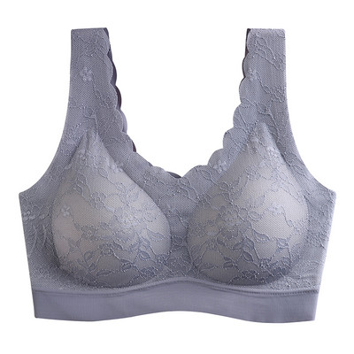 Γυναικείο σουτιέν χωρίς ραφή από λατέξ ώθηση επάνω Εσώρουχα Ψύξη Συγκεντρώνει μαξιλαράκι με προστασία από κραδασμούς Γυναικεία οικεία μόδα Μαλακό άνετο μπραλέτ