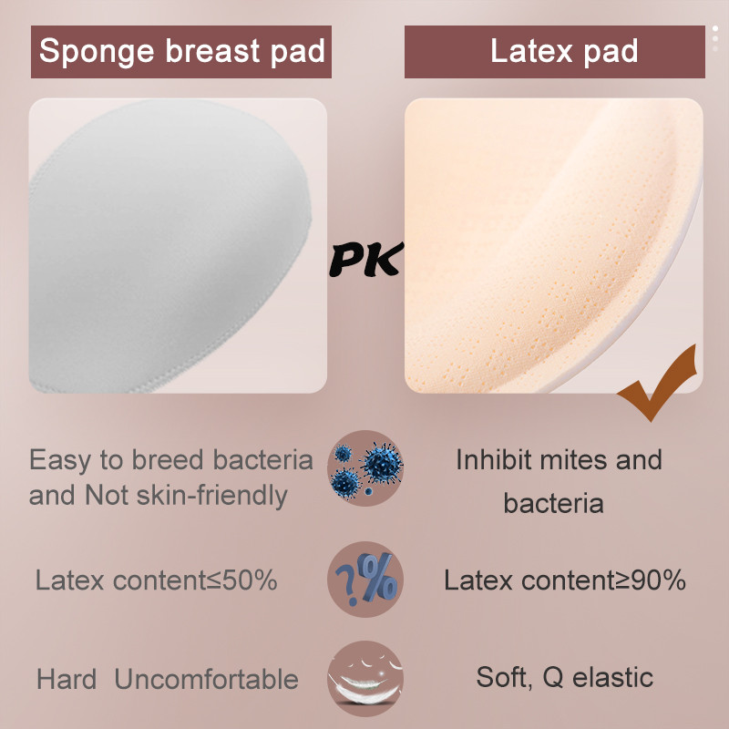 Γυναικείο σουτιέν χωρίς ραφή από λατέξ ώθηση επάνω Εσώρουχα Ψύξη Συγκεντρώνει μαξιλαράκι με προστασία από κραδασμούς Γυναικεία οικεία μόδα Μαλακό άνετο μπραλέτ