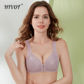HIVOF nou, fără inel de oțel, sutien cu nasturi în față, fără sudură, lenjerie frumoasă din spate, lenjerie sexy pentru femei, fără sudură