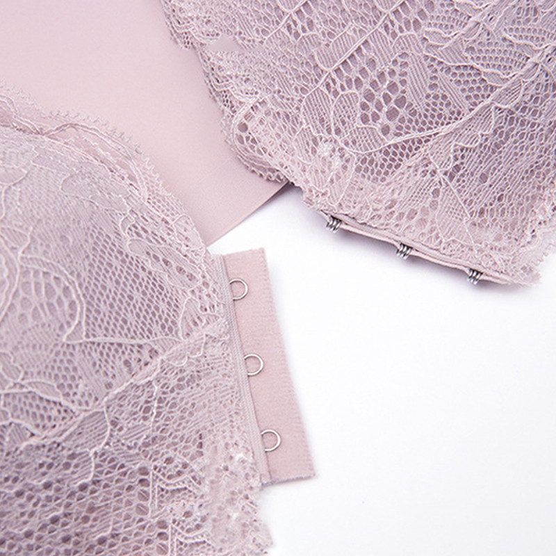 HIVOF nou, fără inel de oțel, sutien cu nasturi în față, fără sudură, lenjerie frumoasă din spate, lenjerie sexy pentru femei, fără sudură