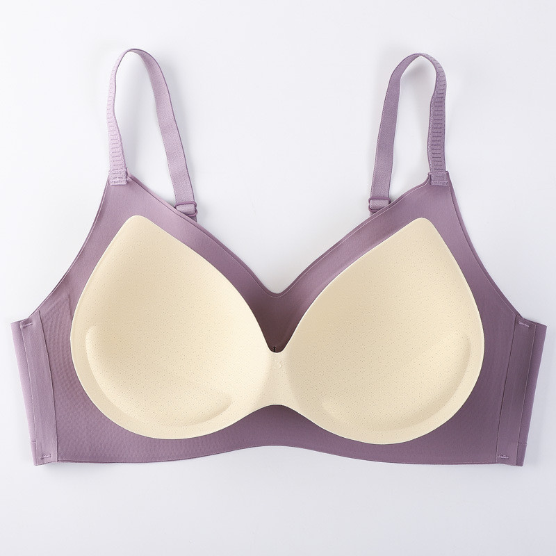 Väike õlarihm latekspesu naiste ilma terasrõngata kogutud jääsiid ilus selg õhuke sportlik uni ühevärviline rinnahoidja