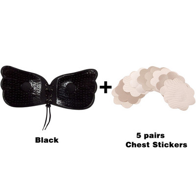 Γυναικείο αόρατο σουτιέν Super Push Up χωρίς ραφή αυτοκόλλητο, κολλώδες γαμήλιο πάρτι μπροστά στράπλες ABCD Cup Fly σουτιέν