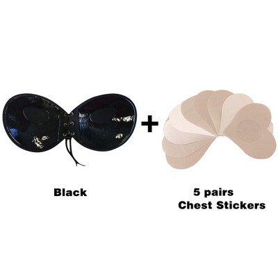 Γυναικείο αόρατο σουτιέν Super Push Up χωρίς ραφή αυτοκόλλητο, κολλώδες γαμήλιο πάρτι μπροστά στράπλες ABCD Cup Fly σουτιέν