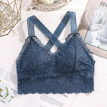 Дамско секси дантелено бельо френски стил Beauty Back Tube Top Bras Floral Lace Camizole Ladies Base Underwear нижнее белье женское