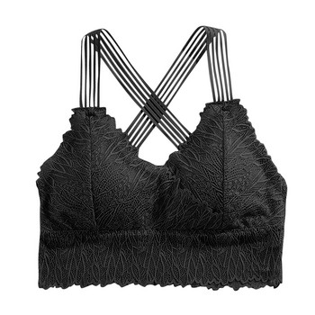 Дамско секси дантелено бельо френски стил Beauty Back Tube Top Bras Floral Lace Camizole Ladies Base Underwear нижнее белье женское